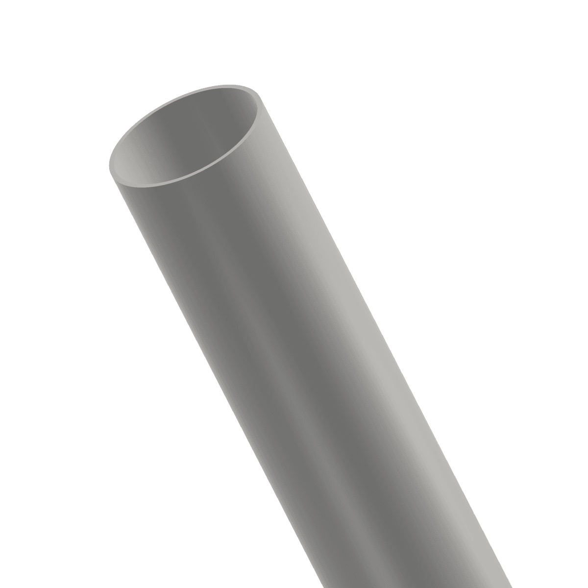 Odcinek rury aluminiowej - render 3D